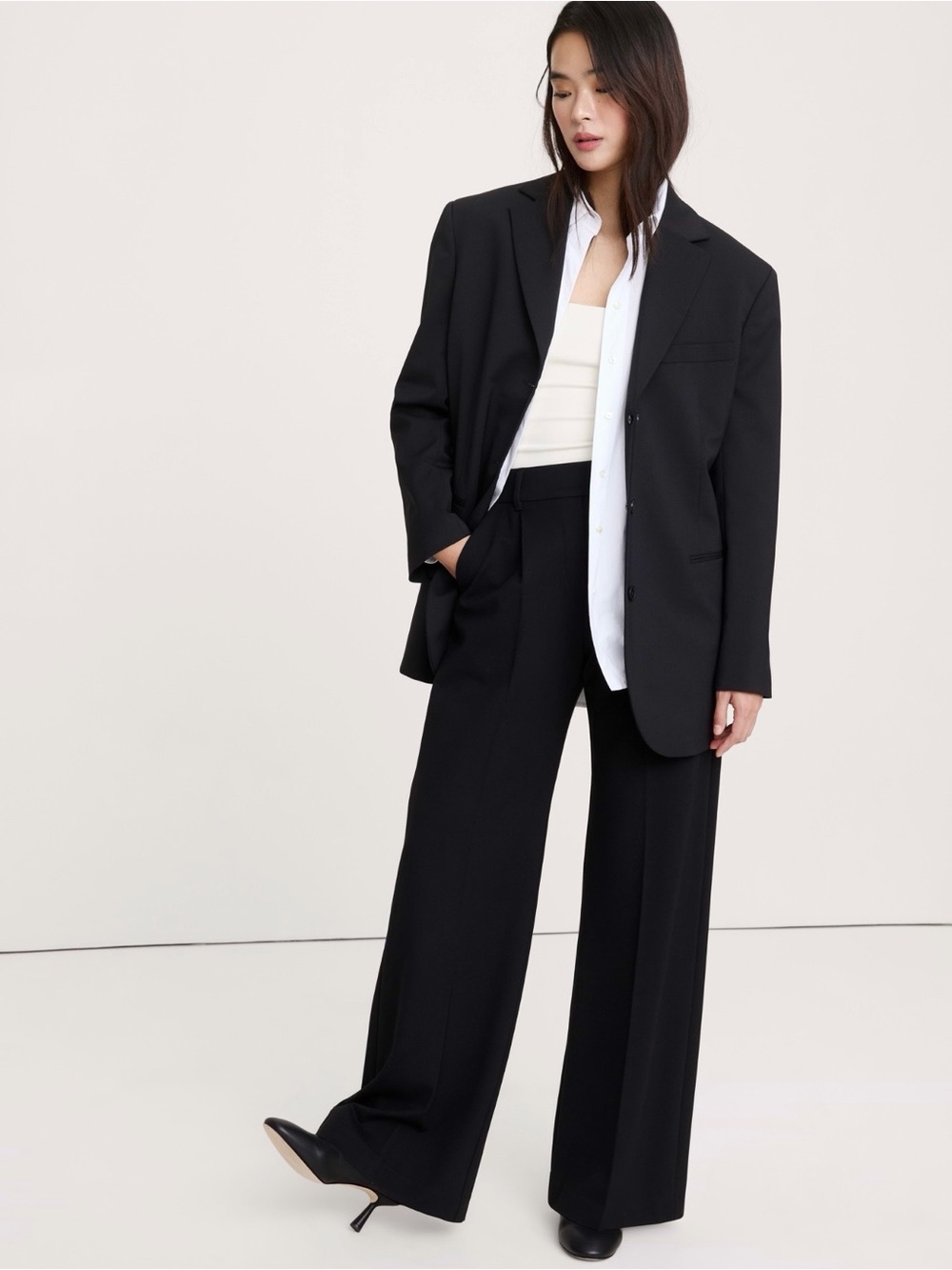 Banana Republic Oversized Twill Blazer